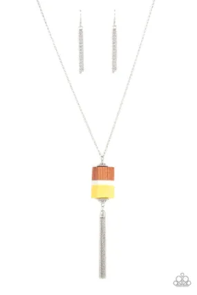 Paparazzi Reel It In - Yellow Necklace
