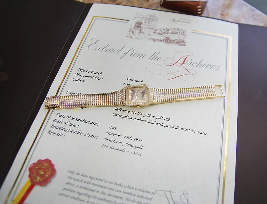 Patek Philippe 38421 18k Gold With Diamonds Set Watch