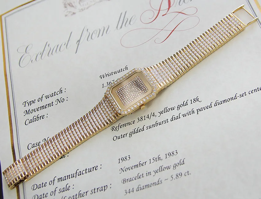 Patek Philippe 38421 18k Gold With Diamonds Set Watch