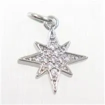 PAVÉ MINI PENDANT NECKLACE - NORTH STAR