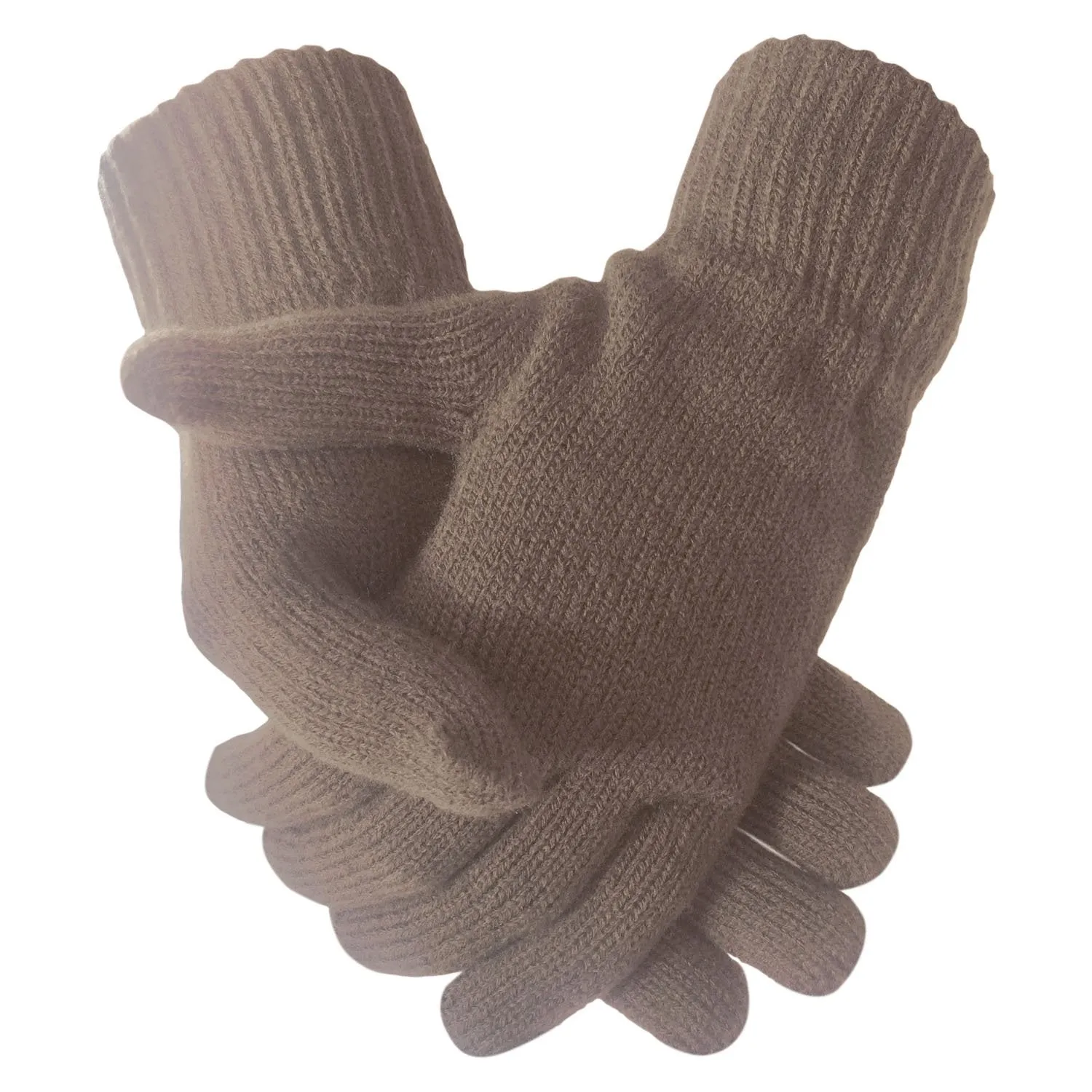 Plain Super Soft Warm Fine Knit Thermal Gloves