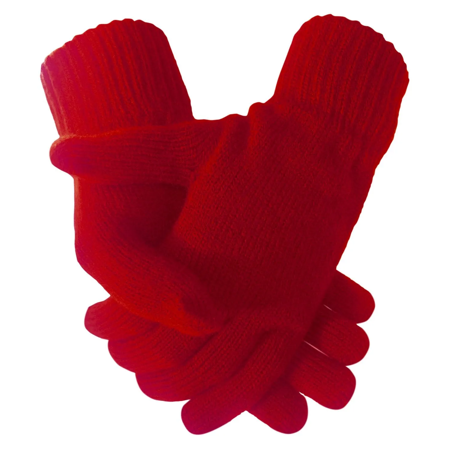 Plain Super Soft Warm Fine Knit Thermal Gloves