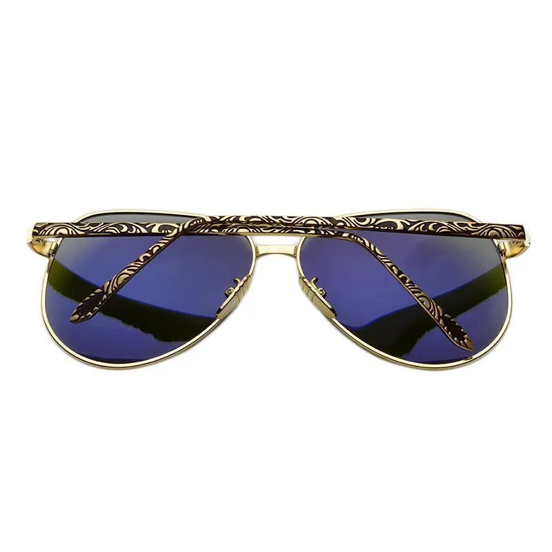 Polarized Mirror Pilot Sun Glasses