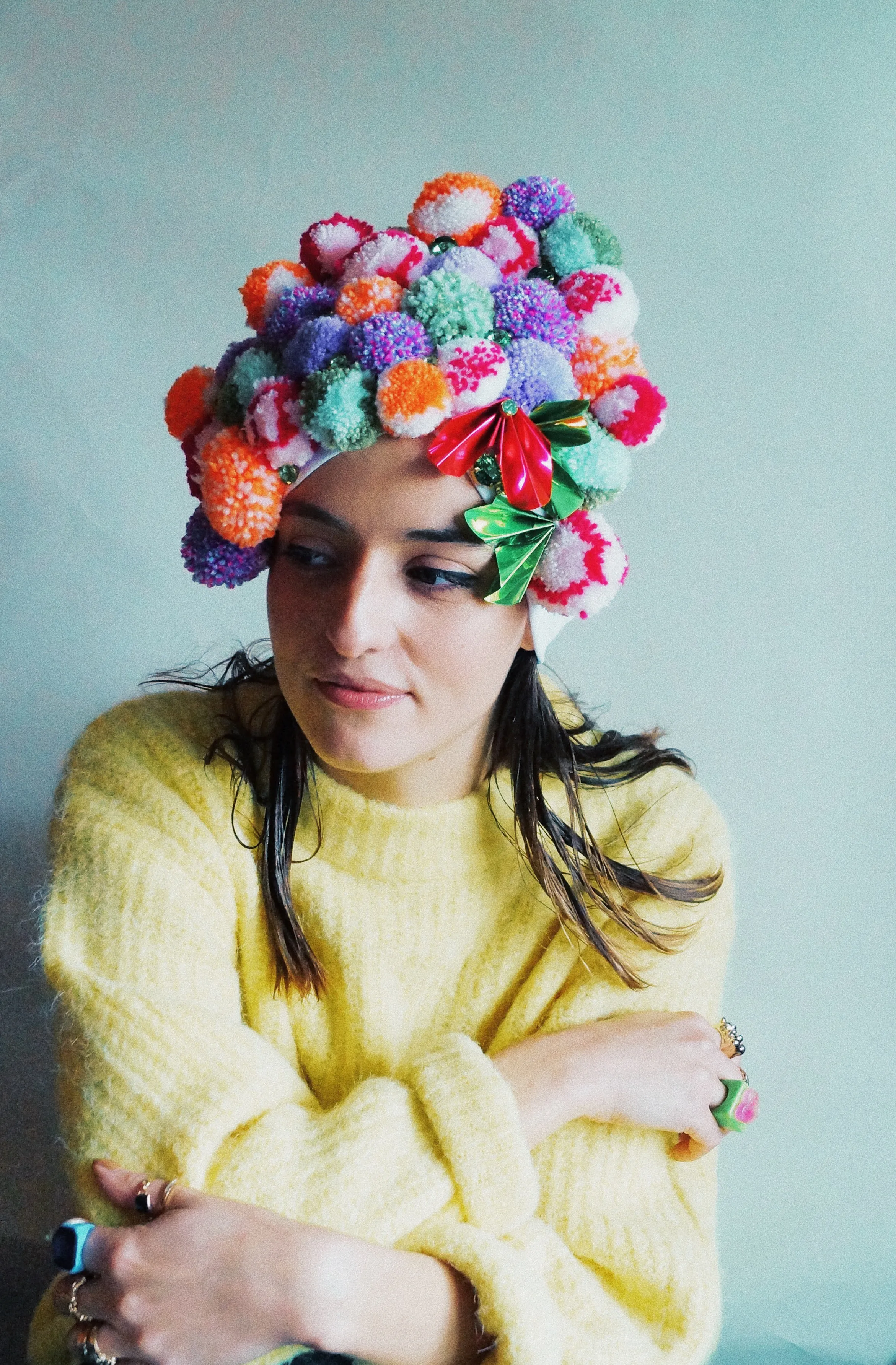 Pom pom party Turban