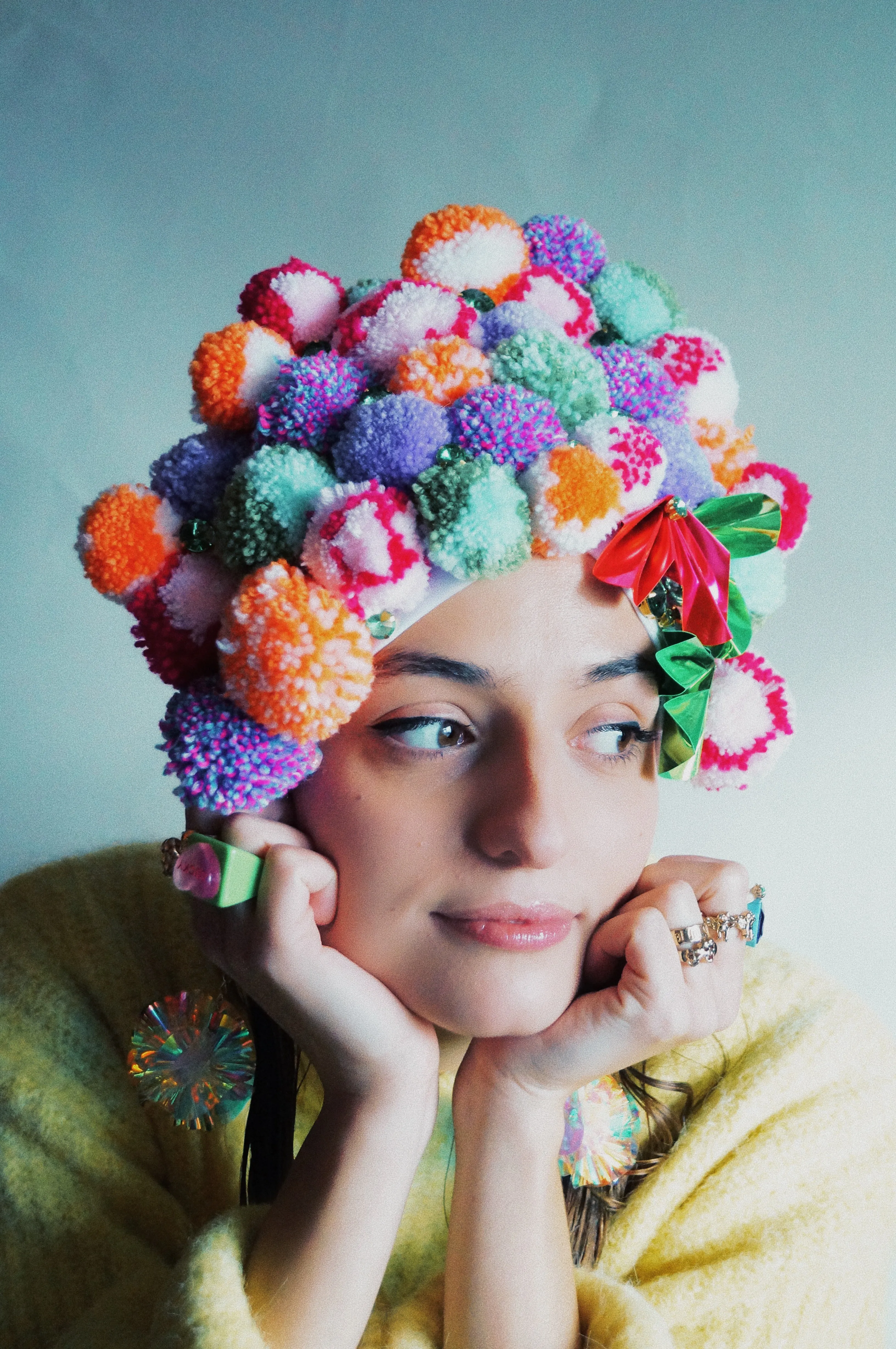 Pom pom party Turban