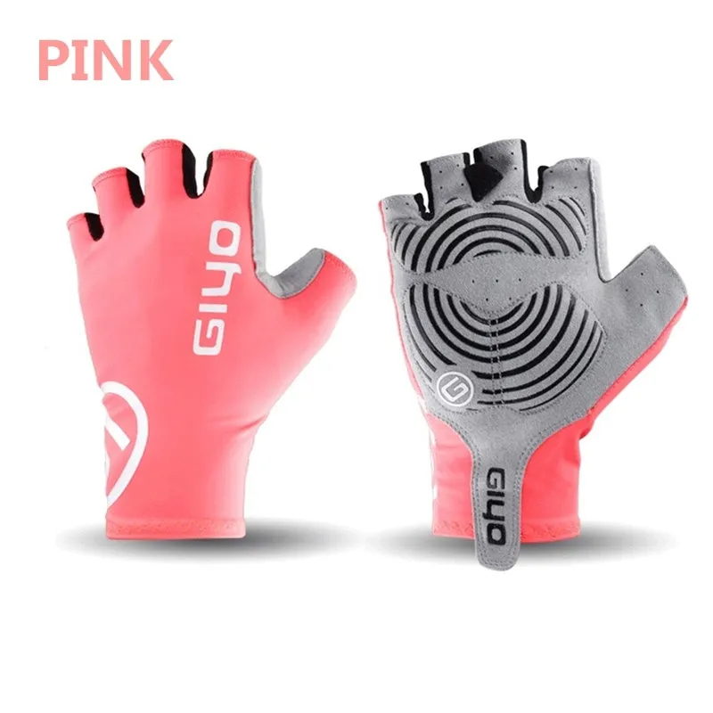 Premium Black Lycra Cycling Gloves for Triathletes - Sizes S to XXL