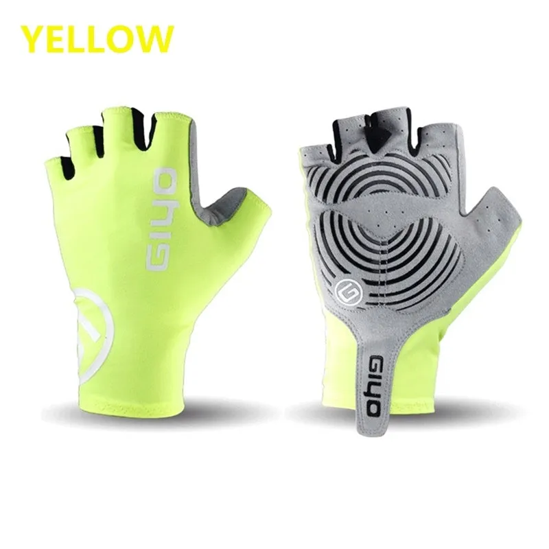 Premium Black Lycra Cycling Gloves for Triathletes - Sizes S to XXL