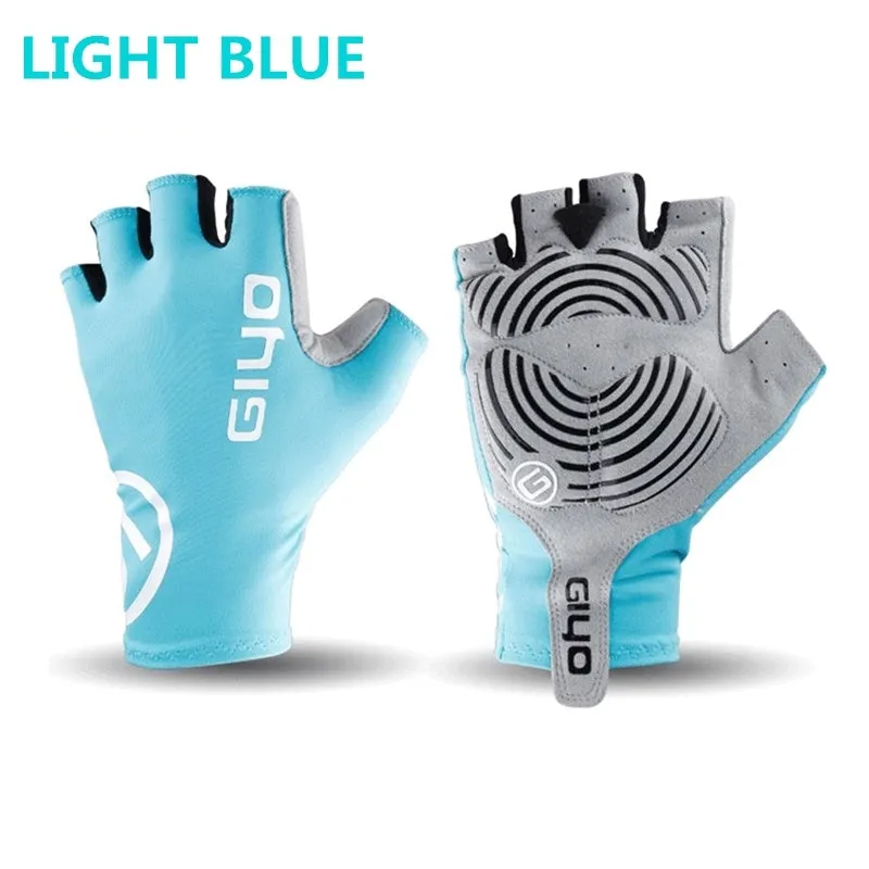 Premium Black Lycra Cycling Gloves for Triathletes - Sizes S to XXL