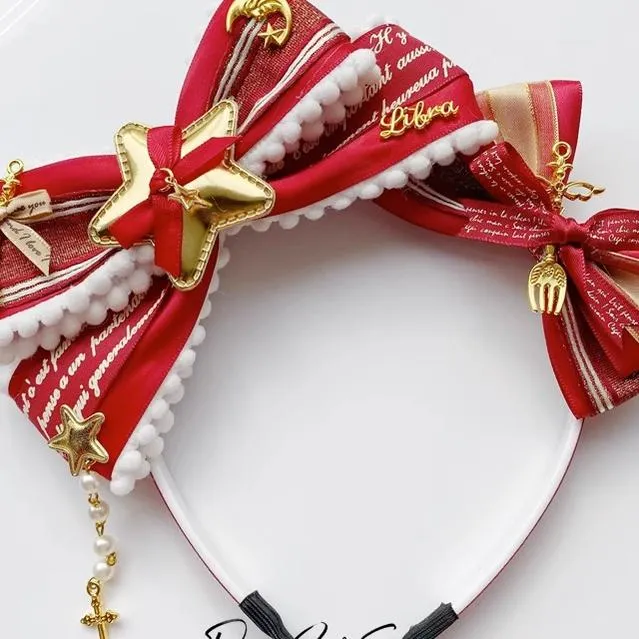 Pretty Girl Lolita~Christmas Burgundy Headdess New Year Accessorries