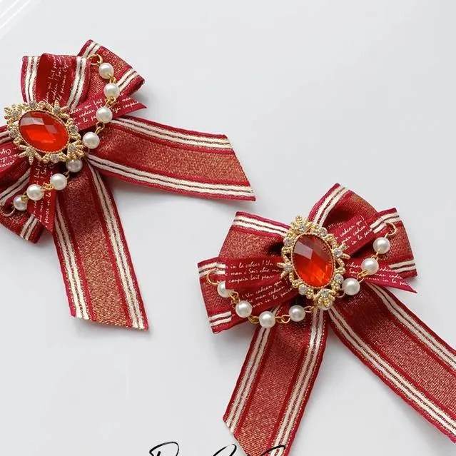 Pretty Girl Lolita~Christmas Burgundy Headdess New Year Accessorries