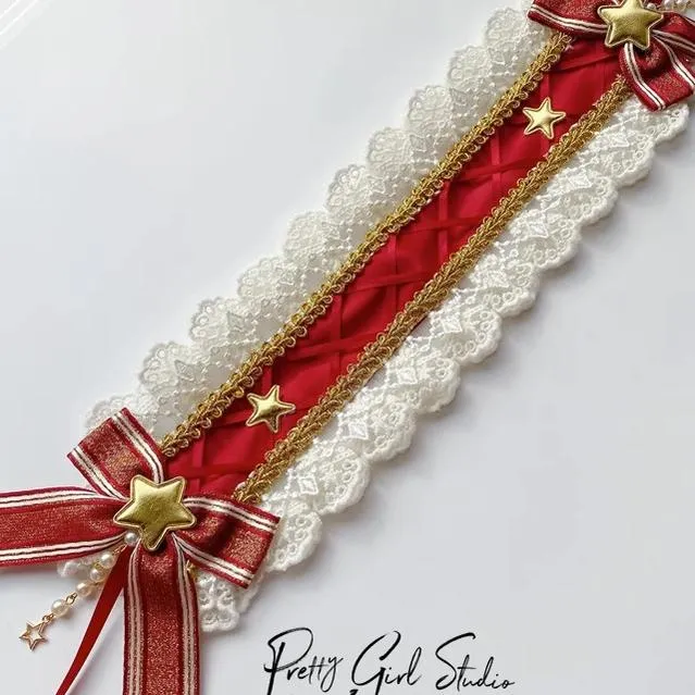 Pretty Girl Lolita~Christmas Burgundy Headdess New Year Accessorries