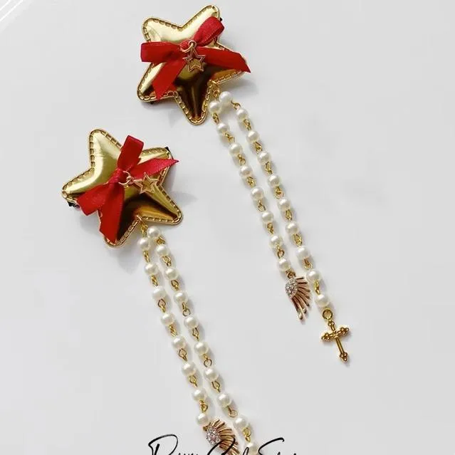 Pretty Girl Lolita~Christmas Burgundy Headdess New Year Accessorries