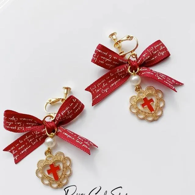 Pretty Girl Lolita~Christmas Burgundy Headdess New Year Accessorries