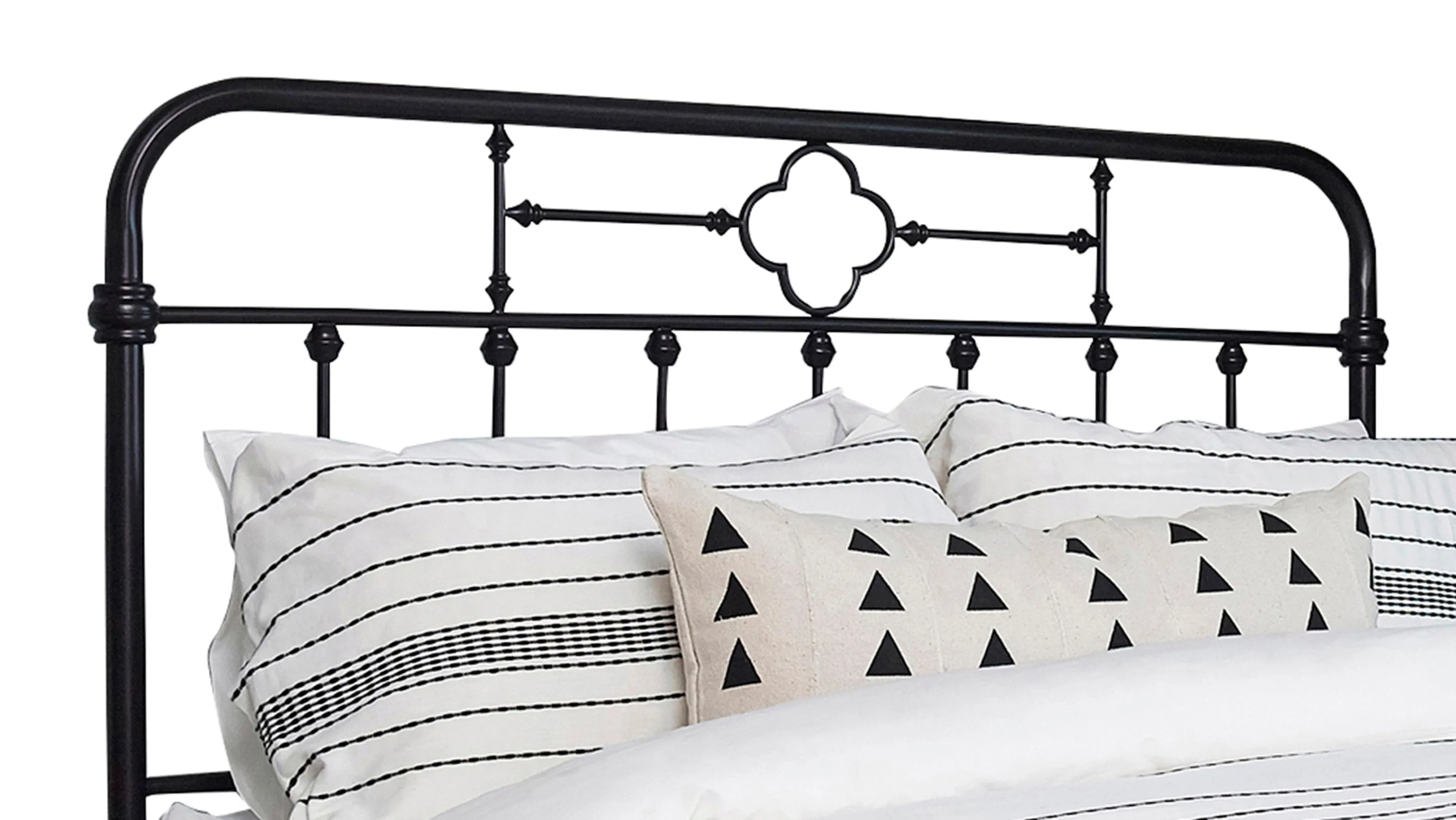 Queen/Full Headboard Matte Black - 305945QF