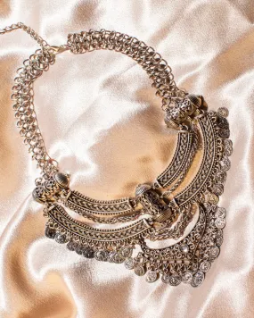 Retro Coin Multi Layer Necklace