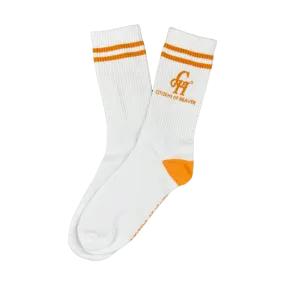 Ribbed CH Athletic Socks- Orange