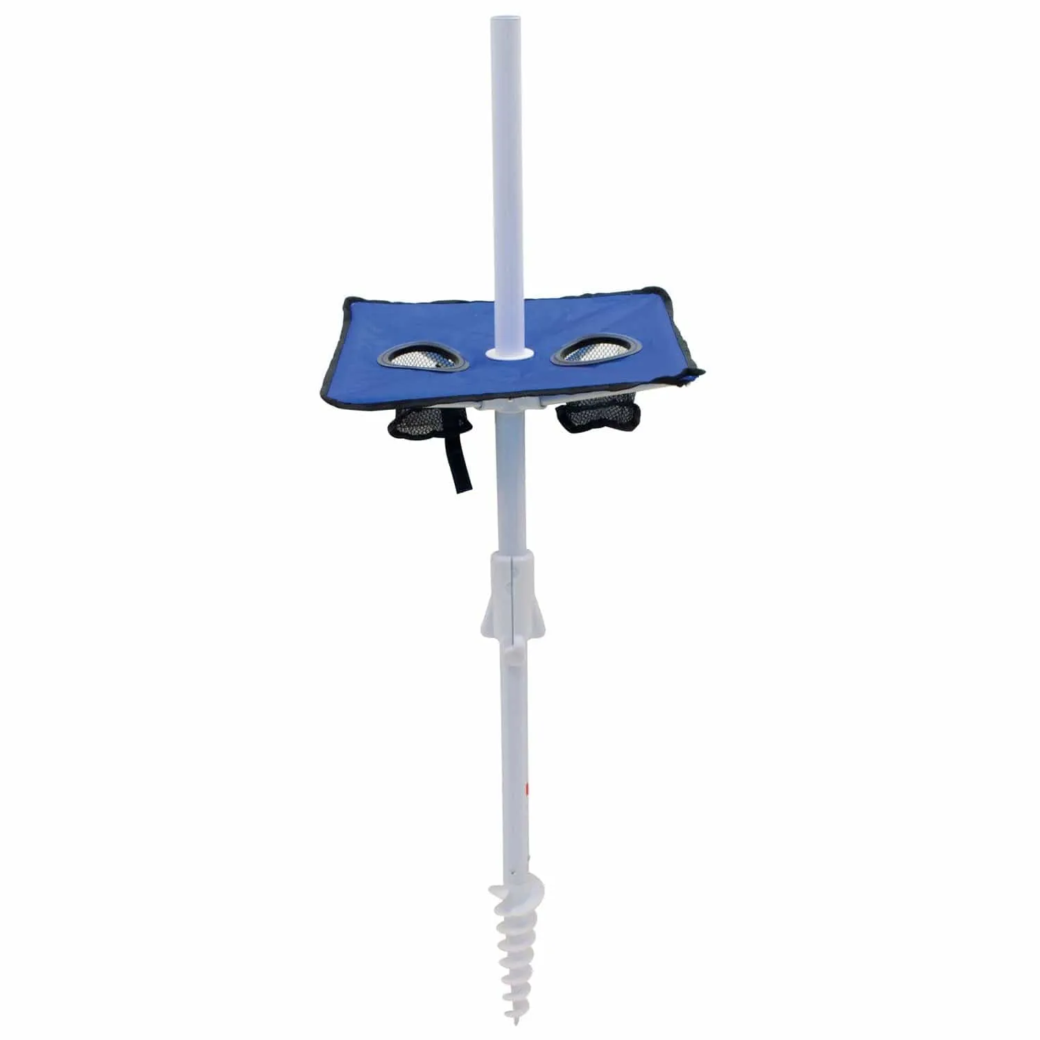 RIO | 7 ft. Umbrella with Integrated Sand Anchor - Blue Stripes