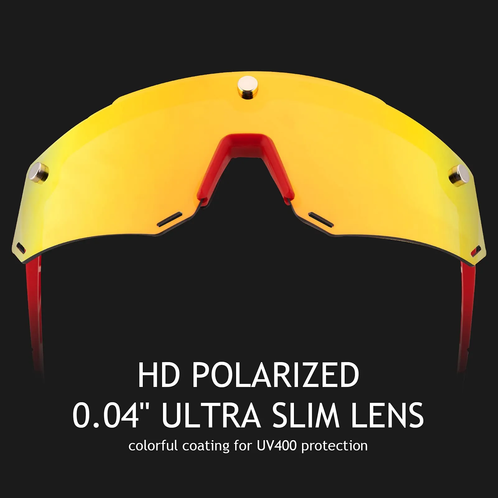 ROCKBROS Cycling Glasses for Men Women Polarized Sunglasses Two Lens for Replace