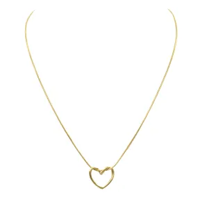 Rosalie Collection - Open Heart Necklace (Wholesale)