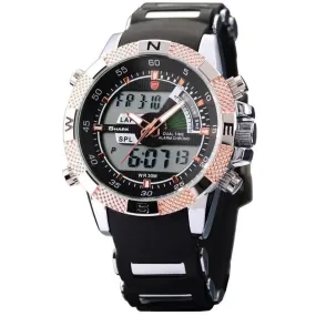 Shark Sport Watch Shark Sport Wrist Watch Dual Time Lcd Alarm Chronograph White Dial VZ800