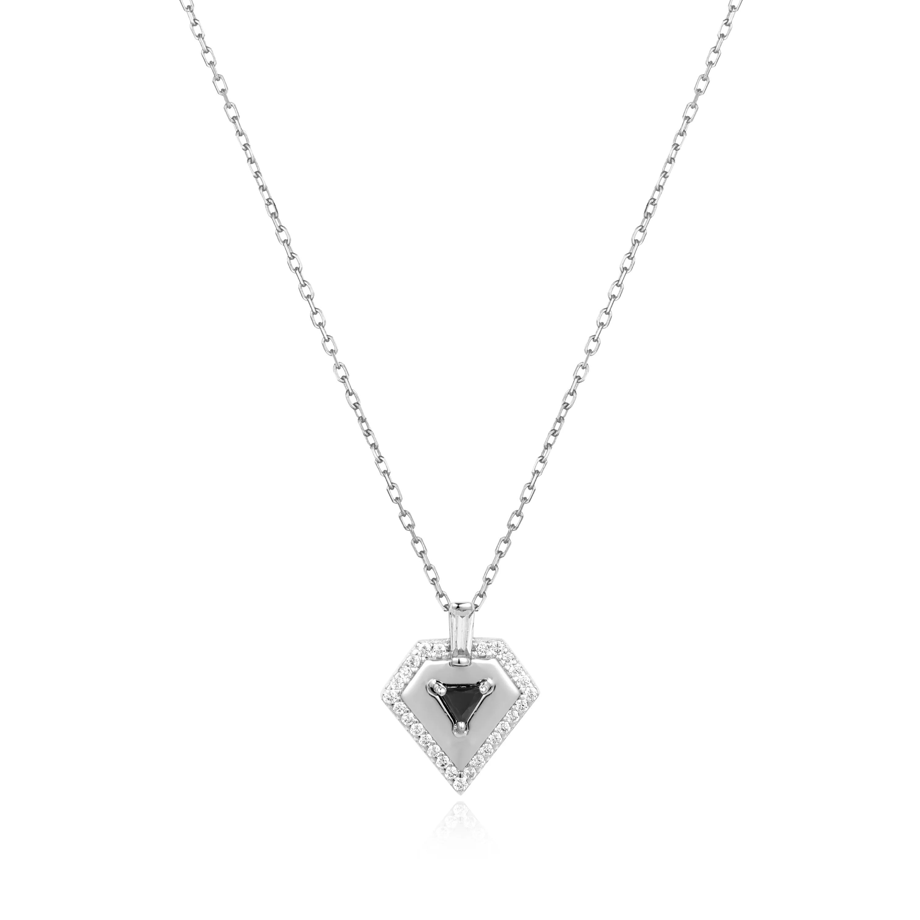 Silver Geometric Necklace
