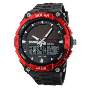 SKMEI 1049 Quartz Digital Watch Solar Powered Outdoor Complete Calendar