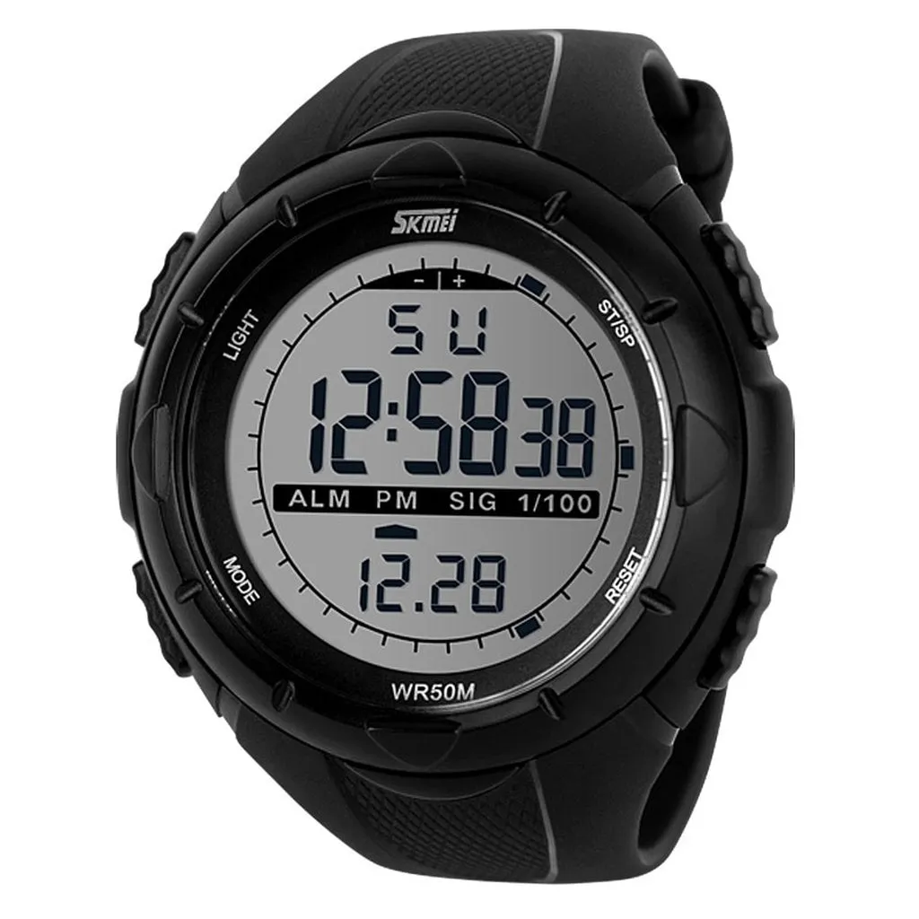SKMEI Fashion Simple Sport Watch Men Military Watches Alarm Clock Shock Resistant Waterproof Digital Watch Reloj Hombre 1025