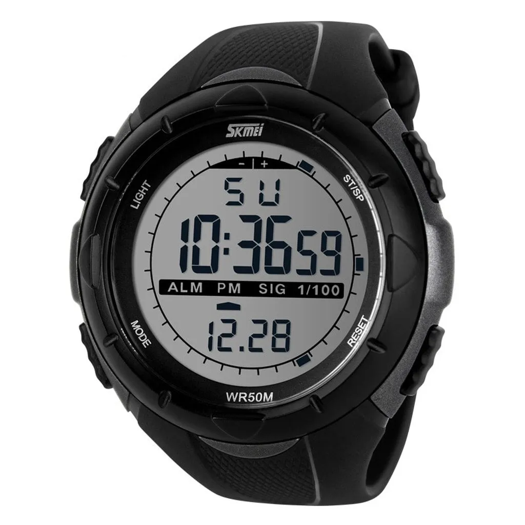 SKMEI Fashion Simple Sport Watch Men Military Watches Alarm Clock Shock Resistant Waterproof Digital Watch Reloj Hombre 1025