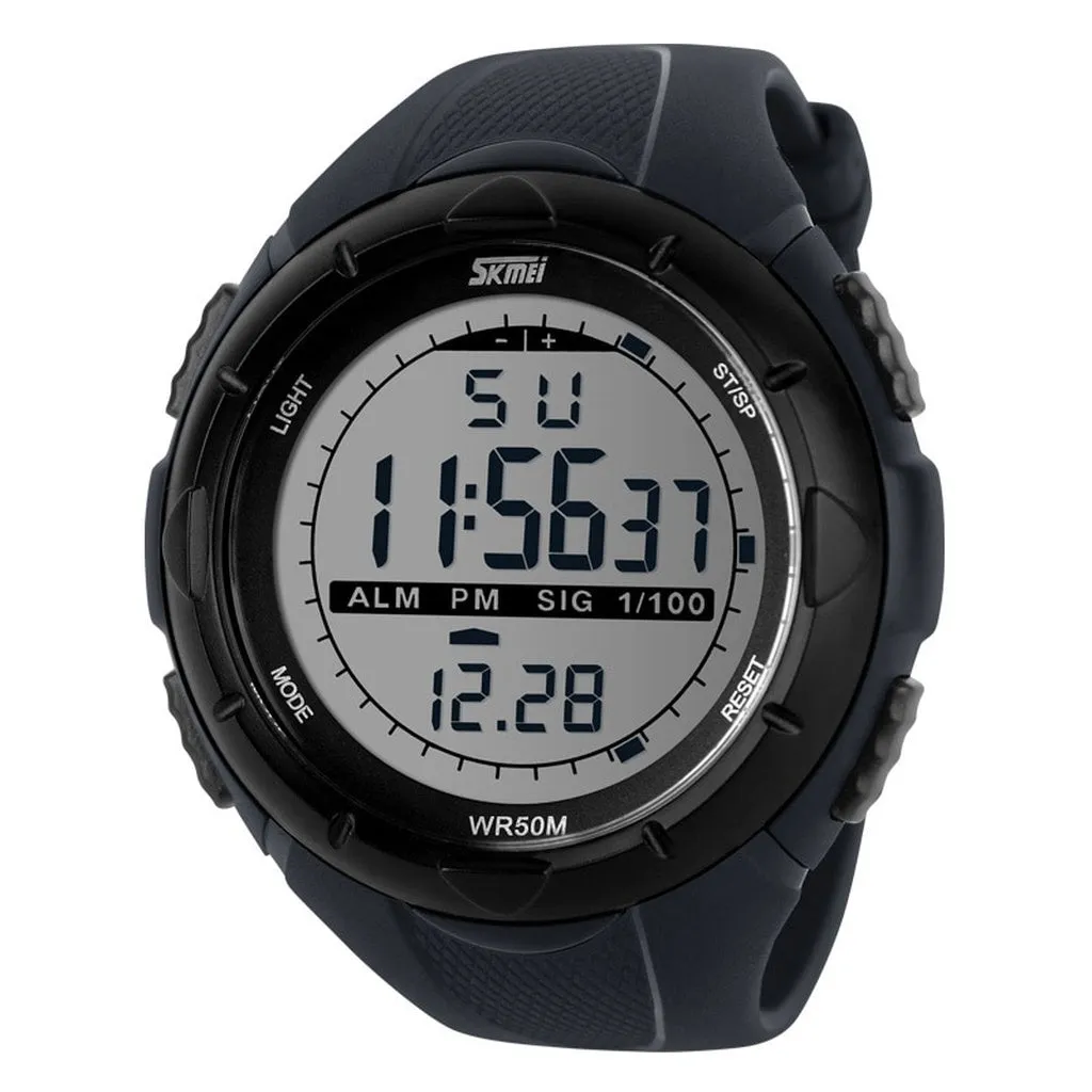 SKMEI Fashion Simple Sport Watch Men Military Watches Alarm Clock Shock Resistant Waterproof Digital Watch Reloj Hombre 1025