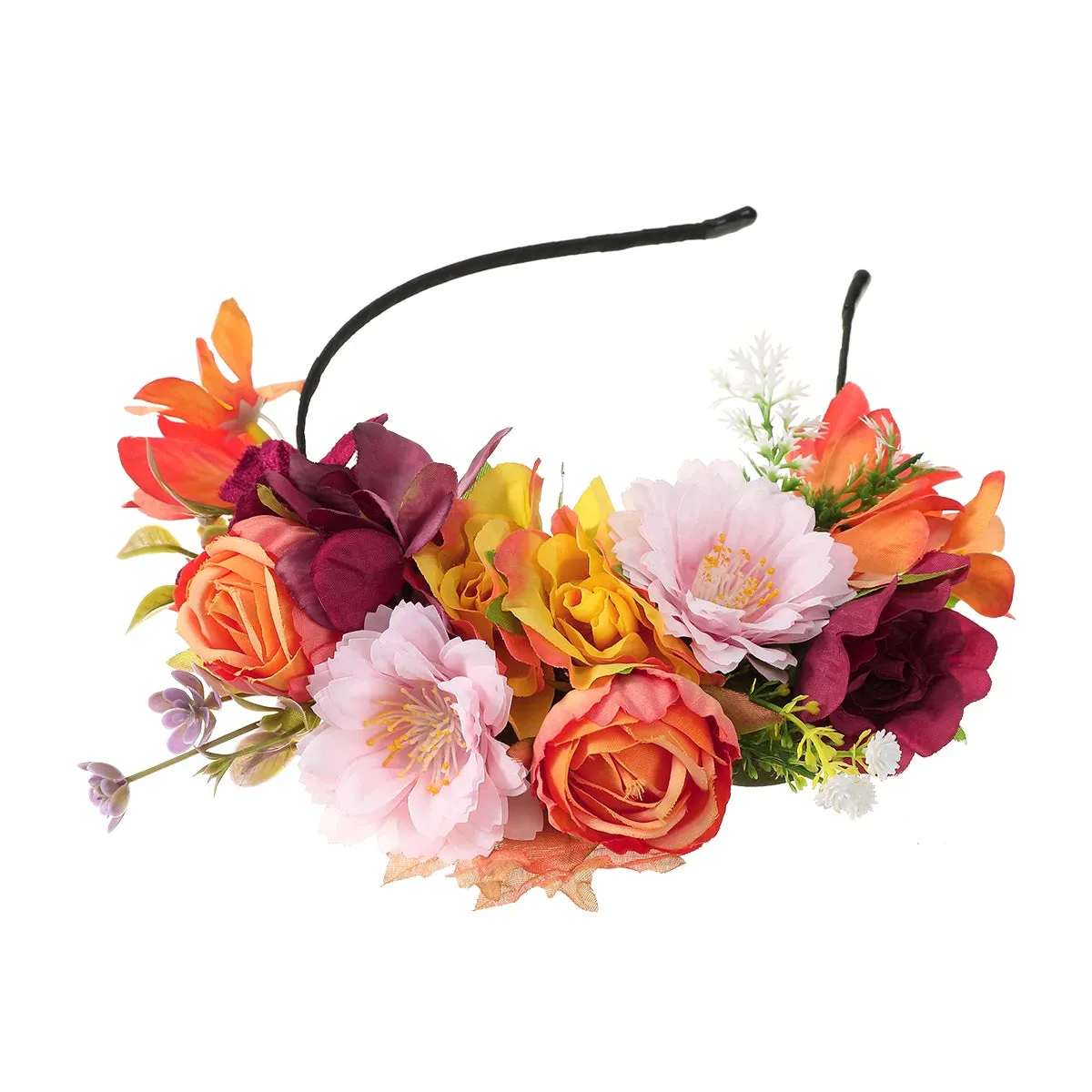 Spring Bohemia Flower Hair Fascinator Festival Headband
