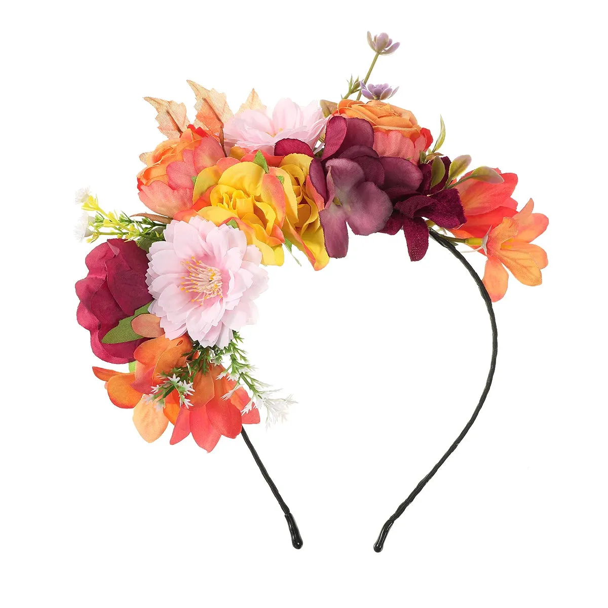 Spring Bohemia Flower Hair Fascinator Festival Headband