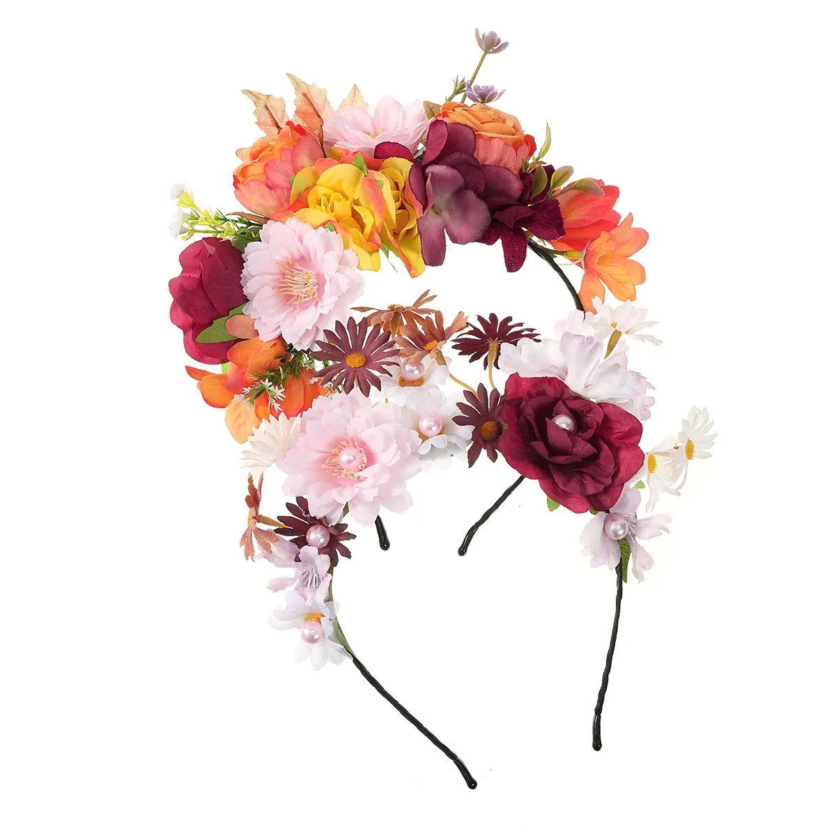 Spring Bohemia Flower Hair Fascinator Festival Headband