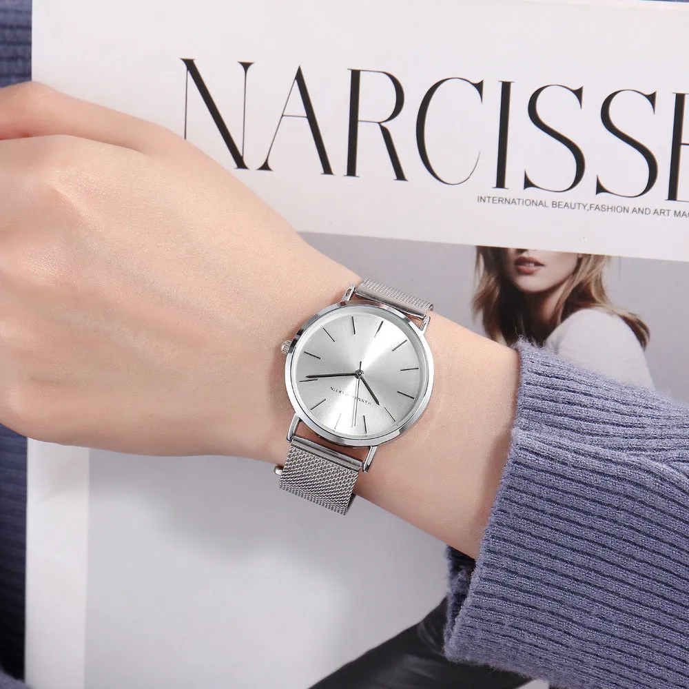 Steel Mesh Japan Quartz Watch Women BOGO