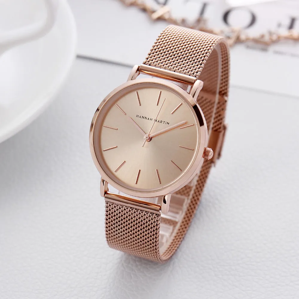 Steel Mesh Japan Quartz Watch Women BOGO