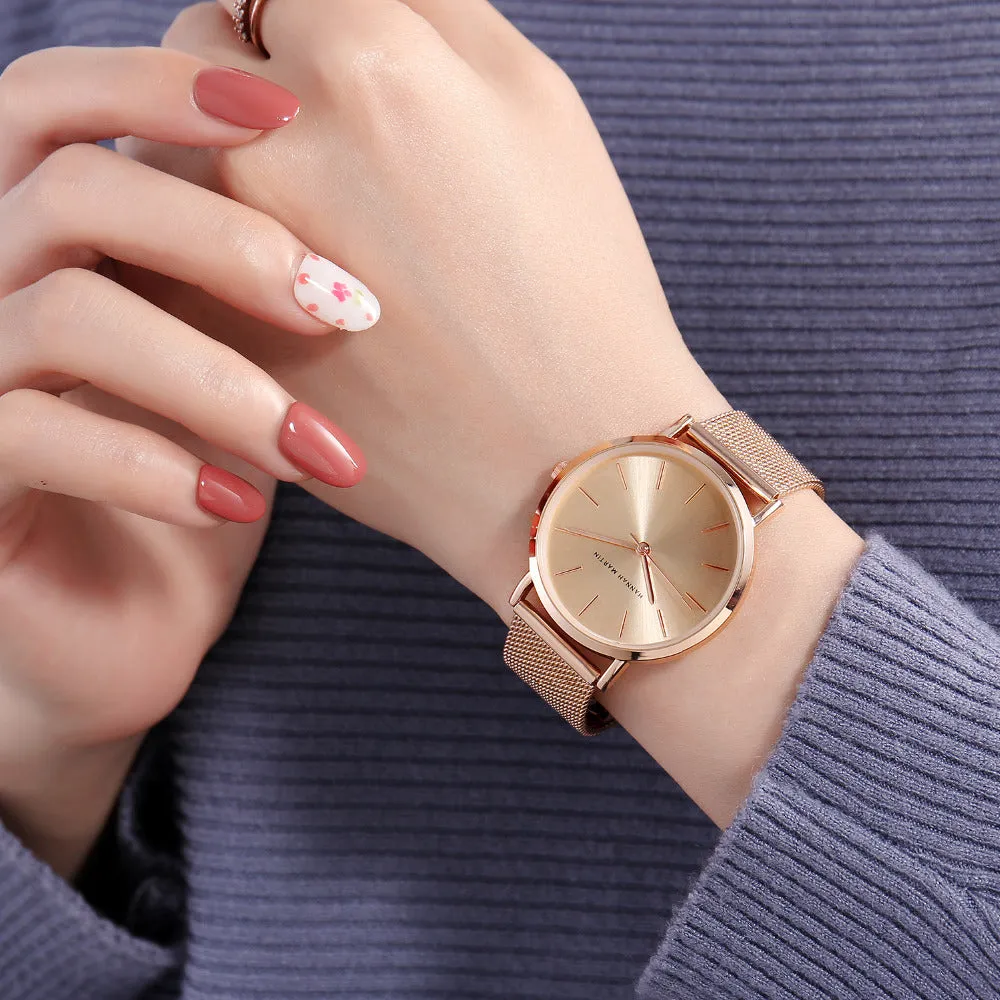 Steel Mesh Japan Quartz Watch Women BOGO