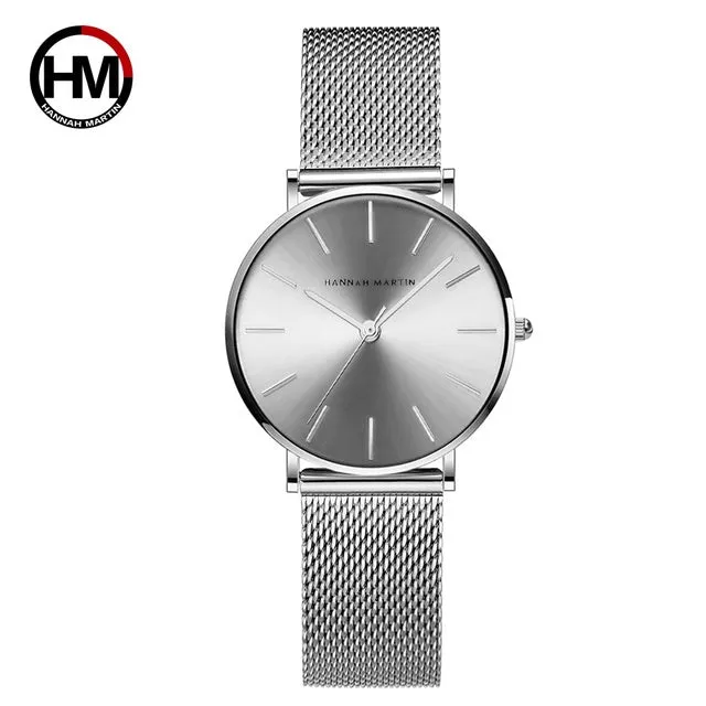 Steel Mesh Japan Quartz Watch Women BOGO