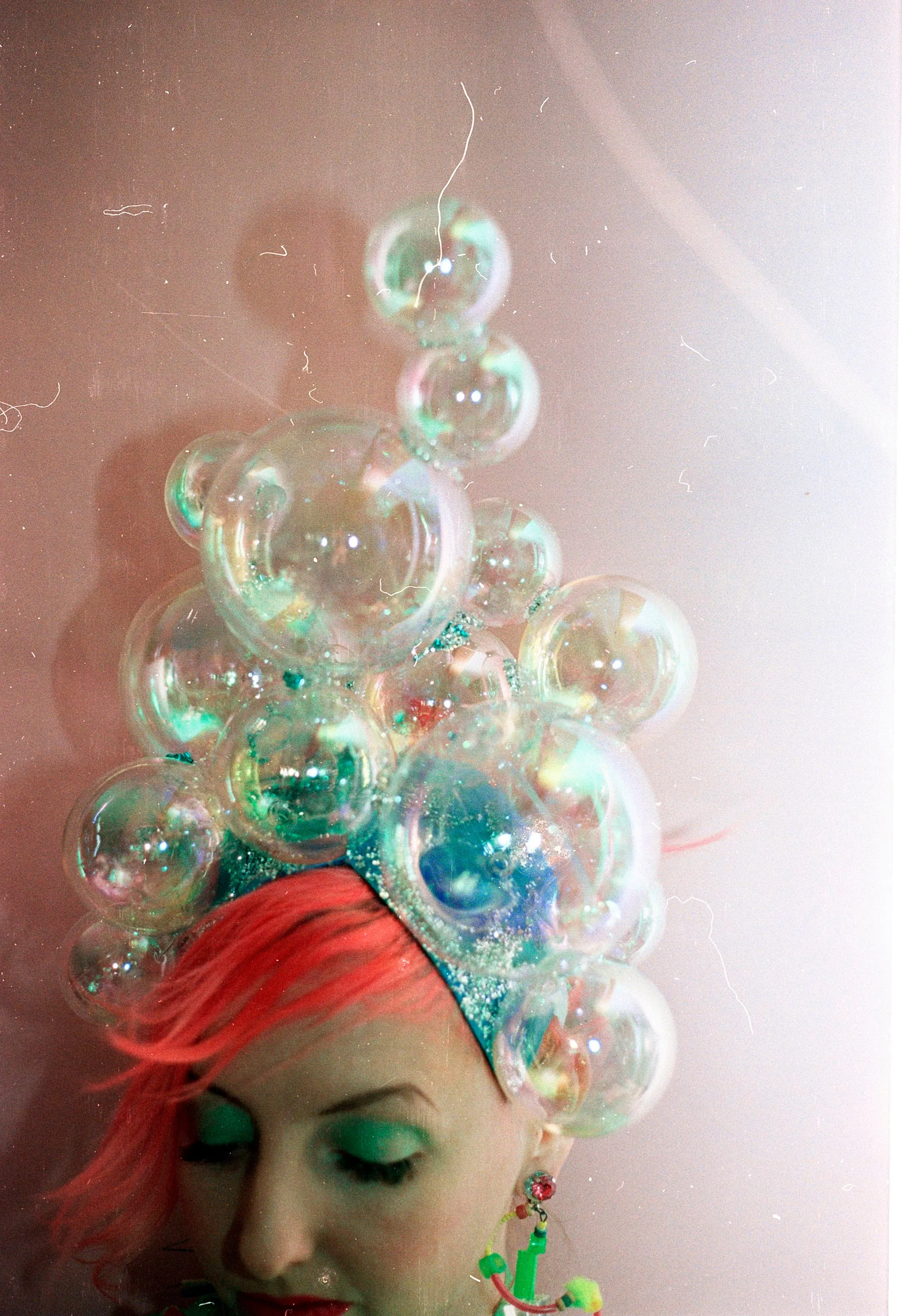 Style 2!!!  Bubbles iridescent headdress / crown / headpiece