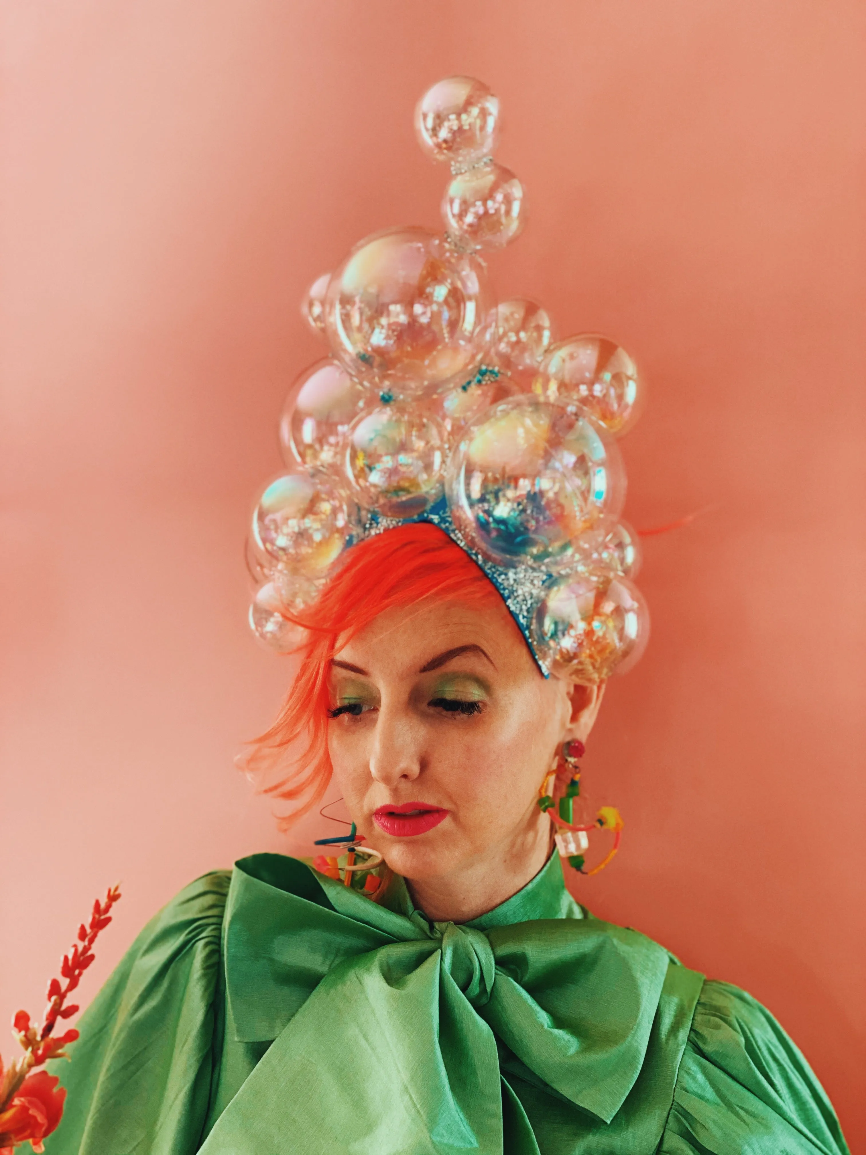 Style 2!!!  Bubbles iridescent headdress / crown / headpiece