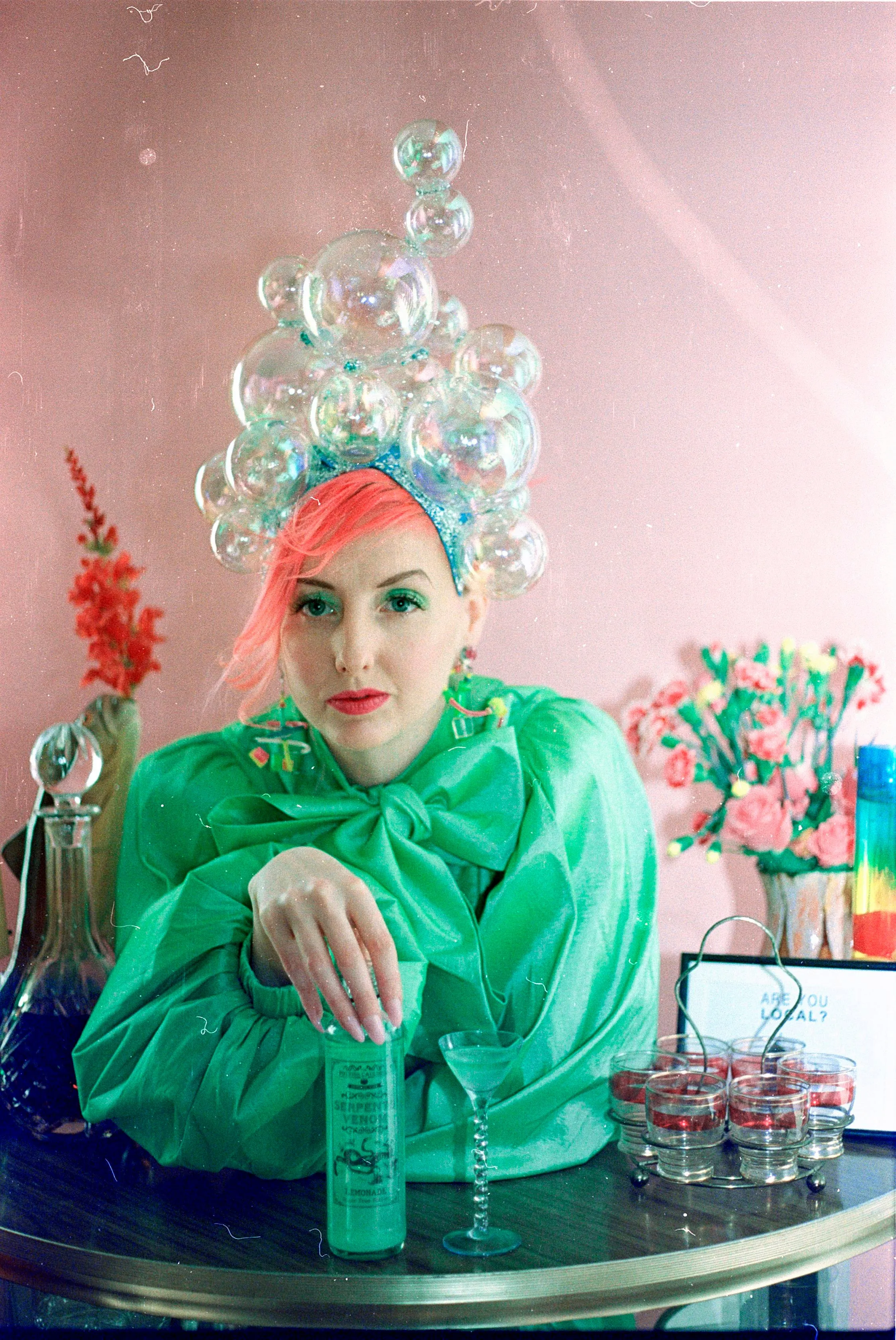 Style 2!!!  Bubbles iridescent headdress / crown / headpiece
