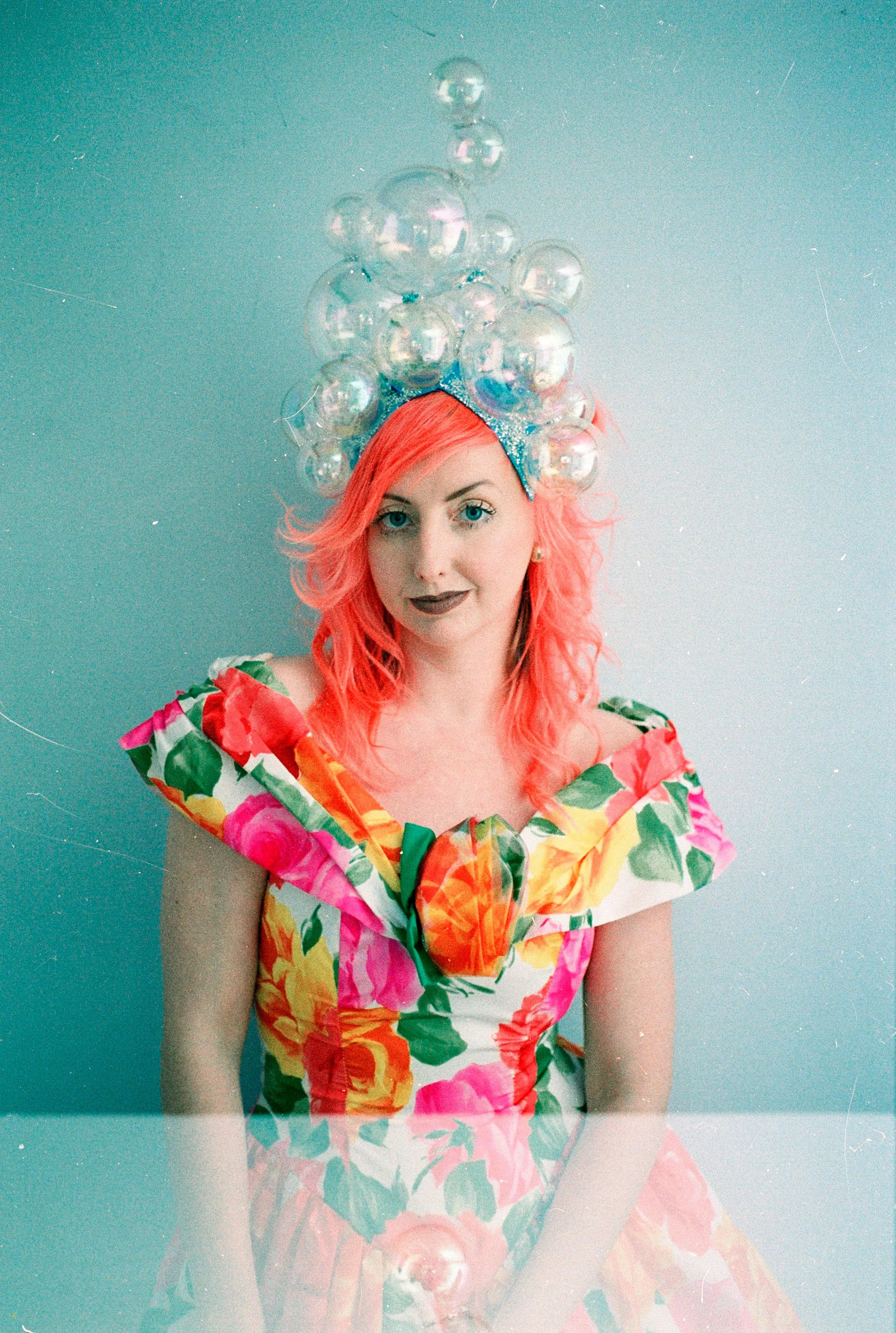 Style 2!!!  Bubbles iridescent headdress / crown / headpiece