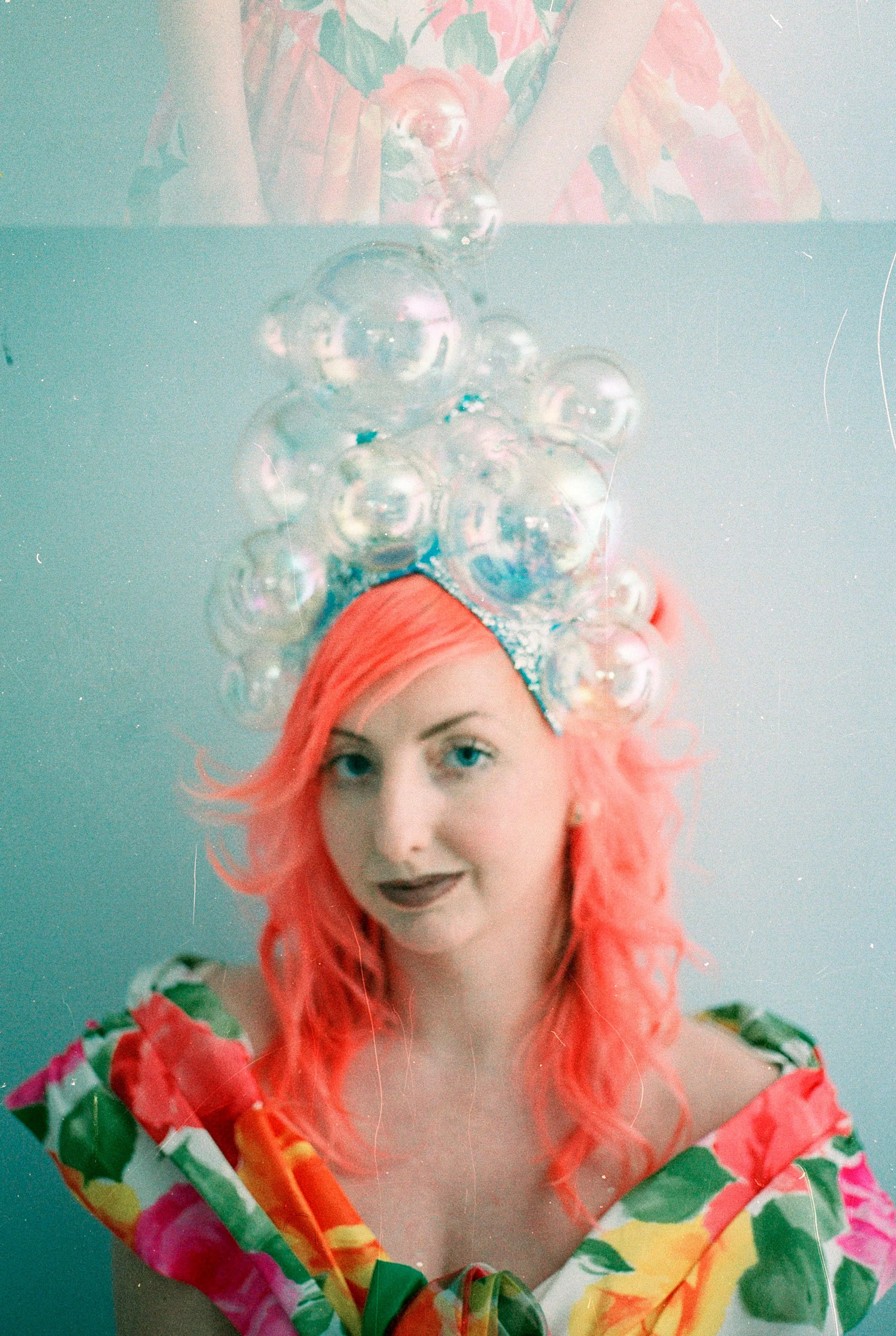 Style 2!!!  Bubbles iridescent headdress / crown / headpiece