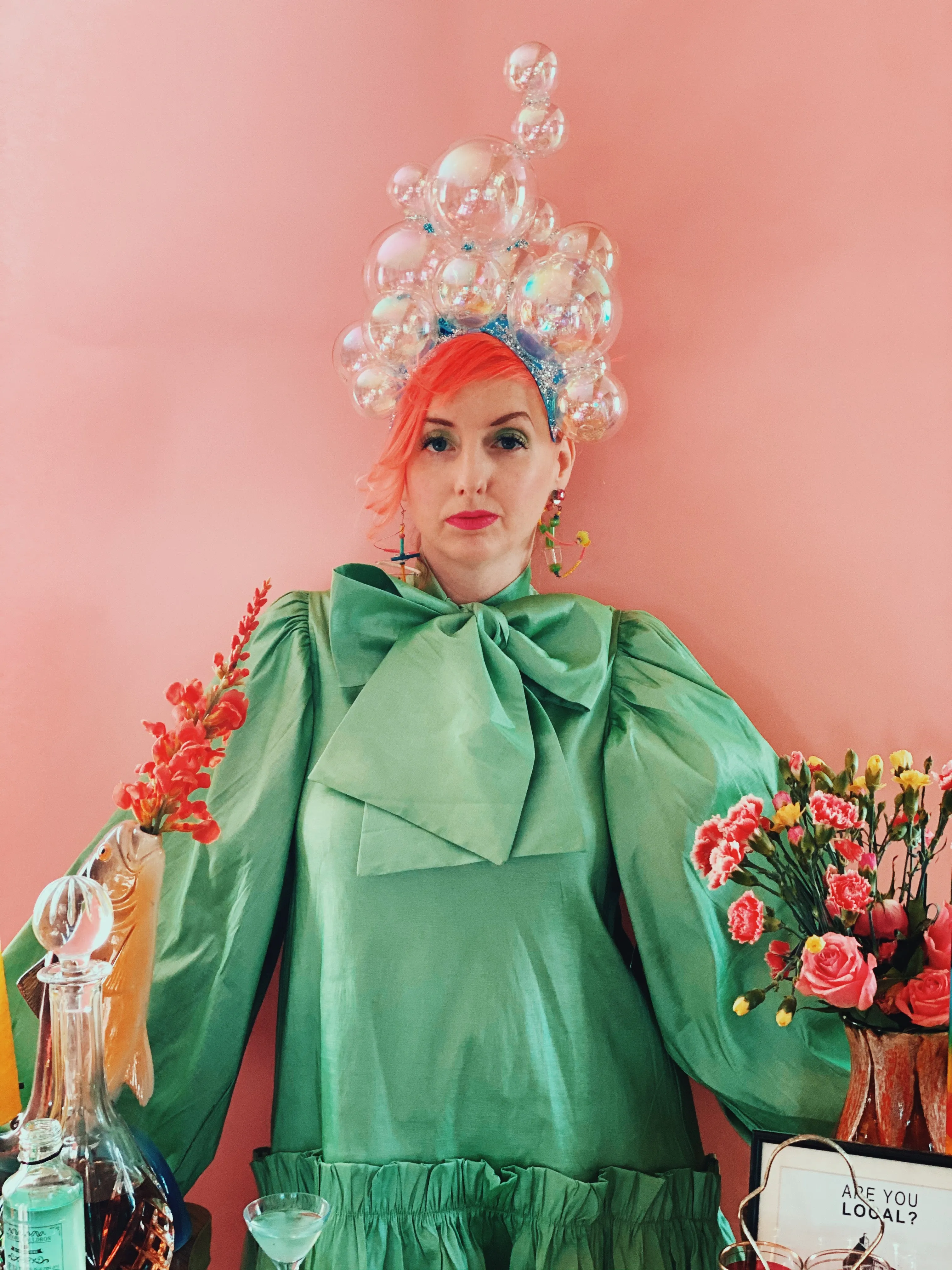 Style 2!!!  Bubbles iridescent headdress / crown / headpiece