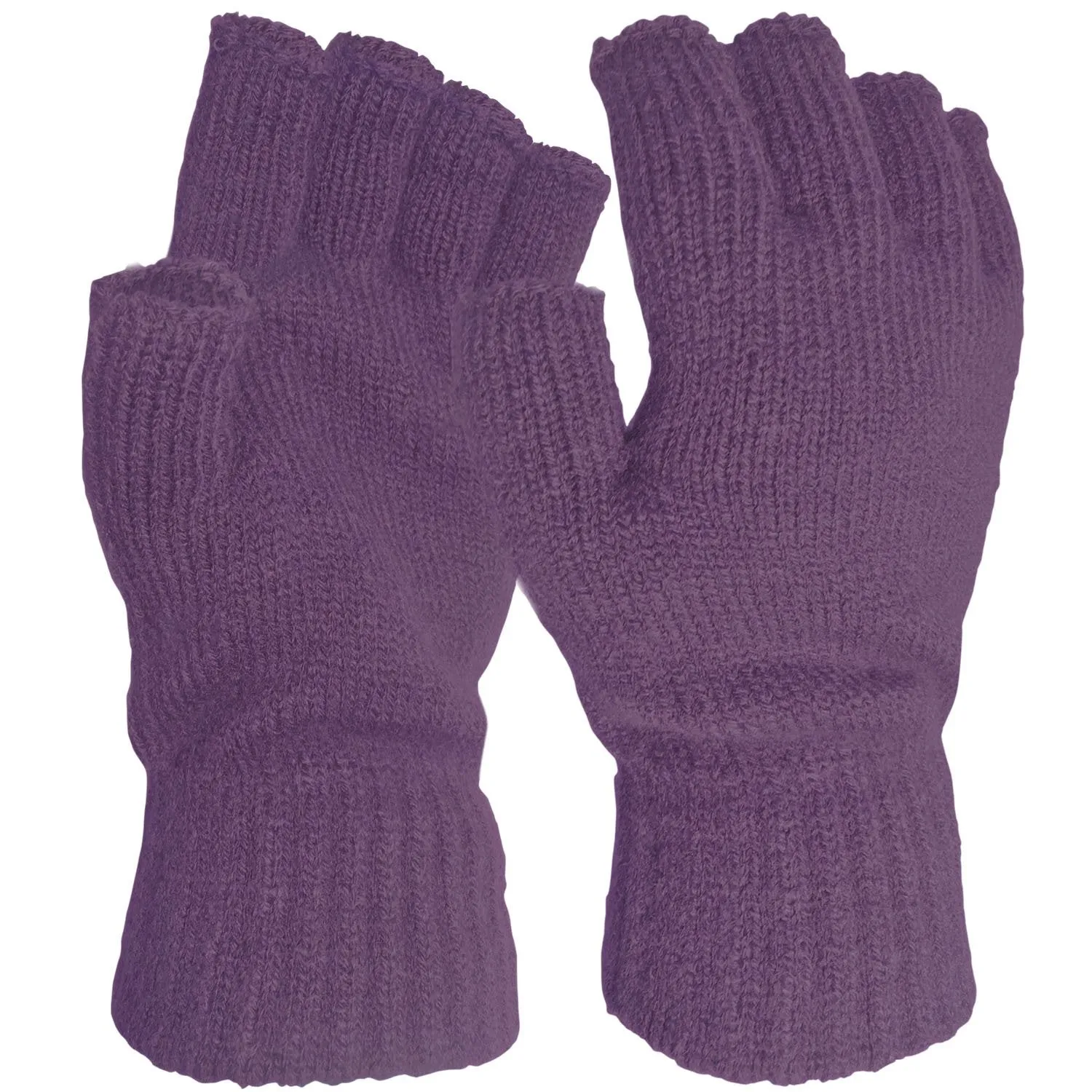 Super Soft Fine Knit Fingerless Winter Gloves
