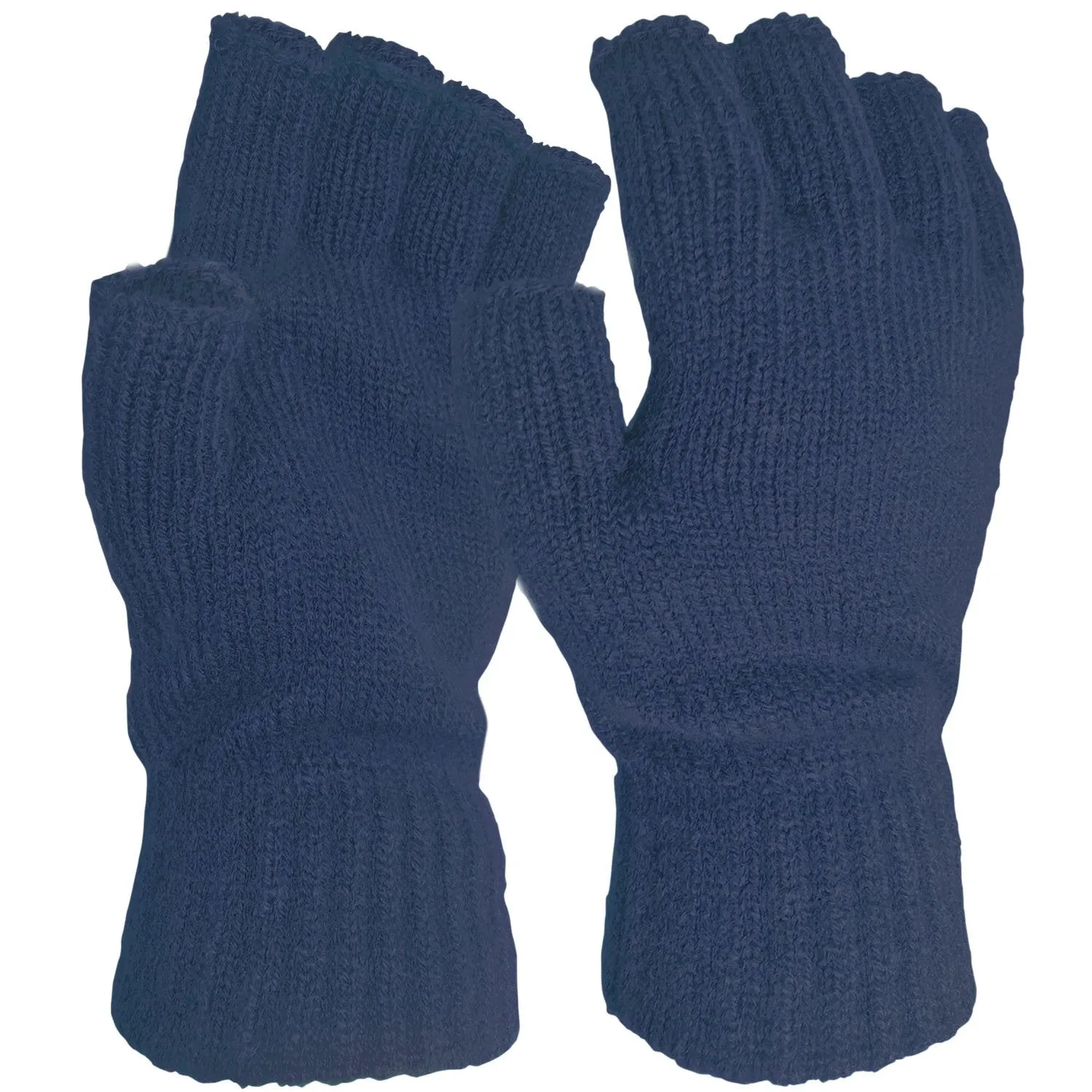 Super Soft Fine Knit Fingerless Winter Gloves