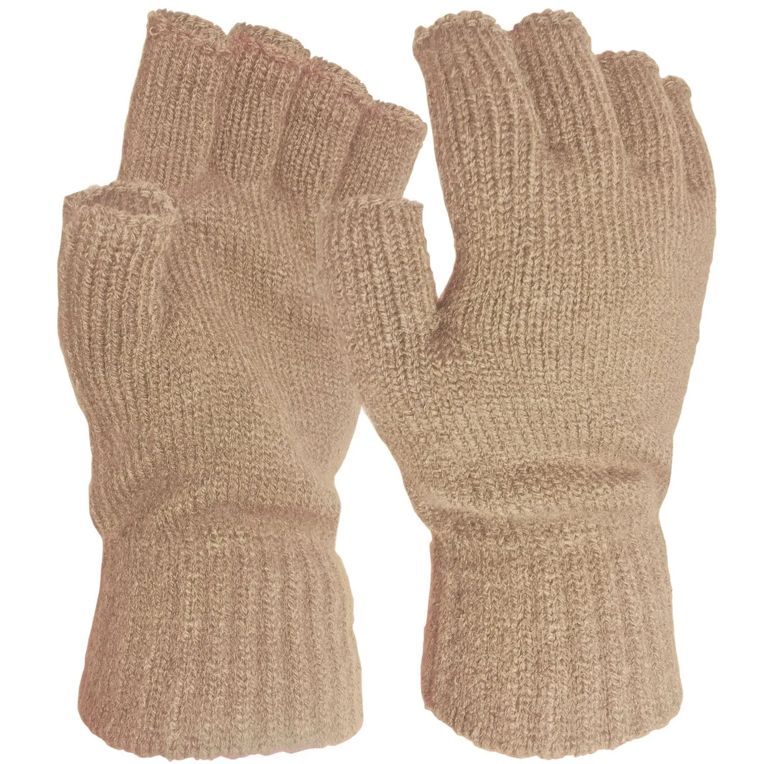 Super Soft Fine Knit Fingerless Winter Gloves