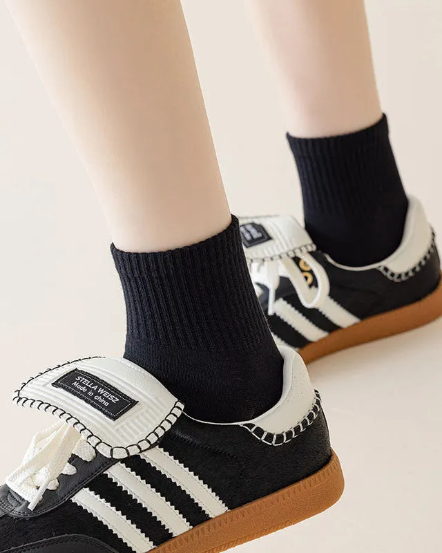 Sweetnana 3-Pack Women's Colorful Ankle Socks Athletic Stretch Socks Cotton Casual Socks