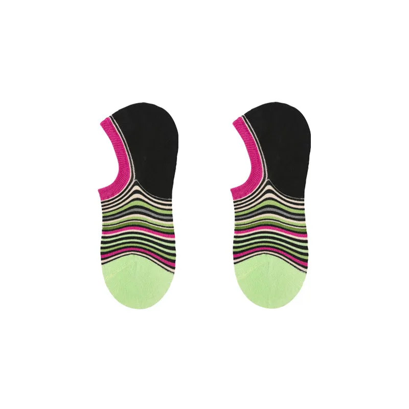 Sweetnana 5-Pack "Star Lobster" Series Women’s Seamless Low Cut No-Show Socks - Cozy, Cute Ankle Socks with Non-Slip Design, Perfect for All-Day Wear.
