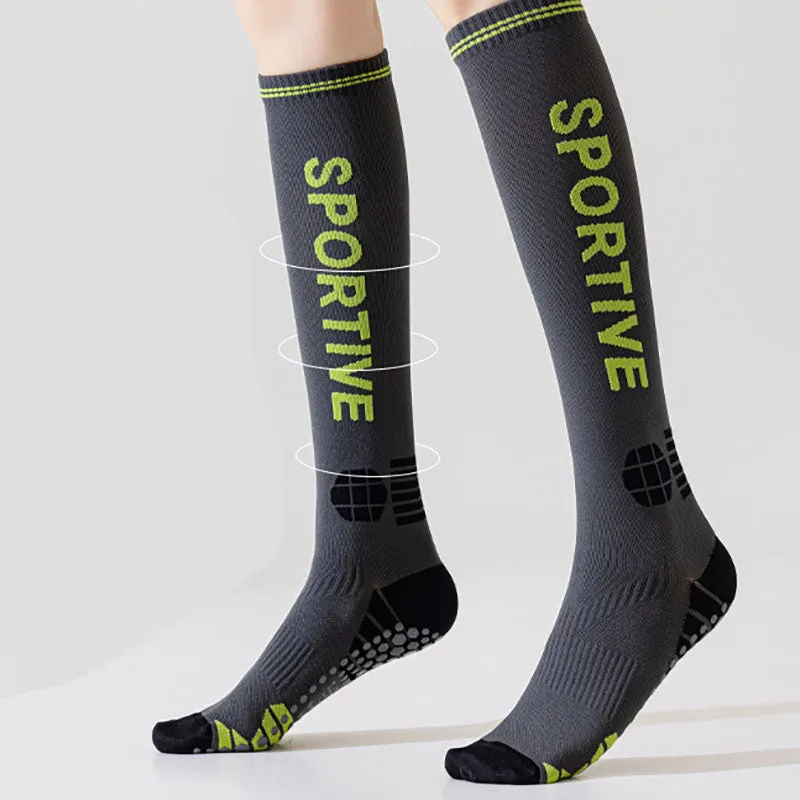 Sweetnana Women's Knee High Muscle Pressure Socks, Non-Slip Sports Seamless Socks,  High Quality Breathable Compression Socks.