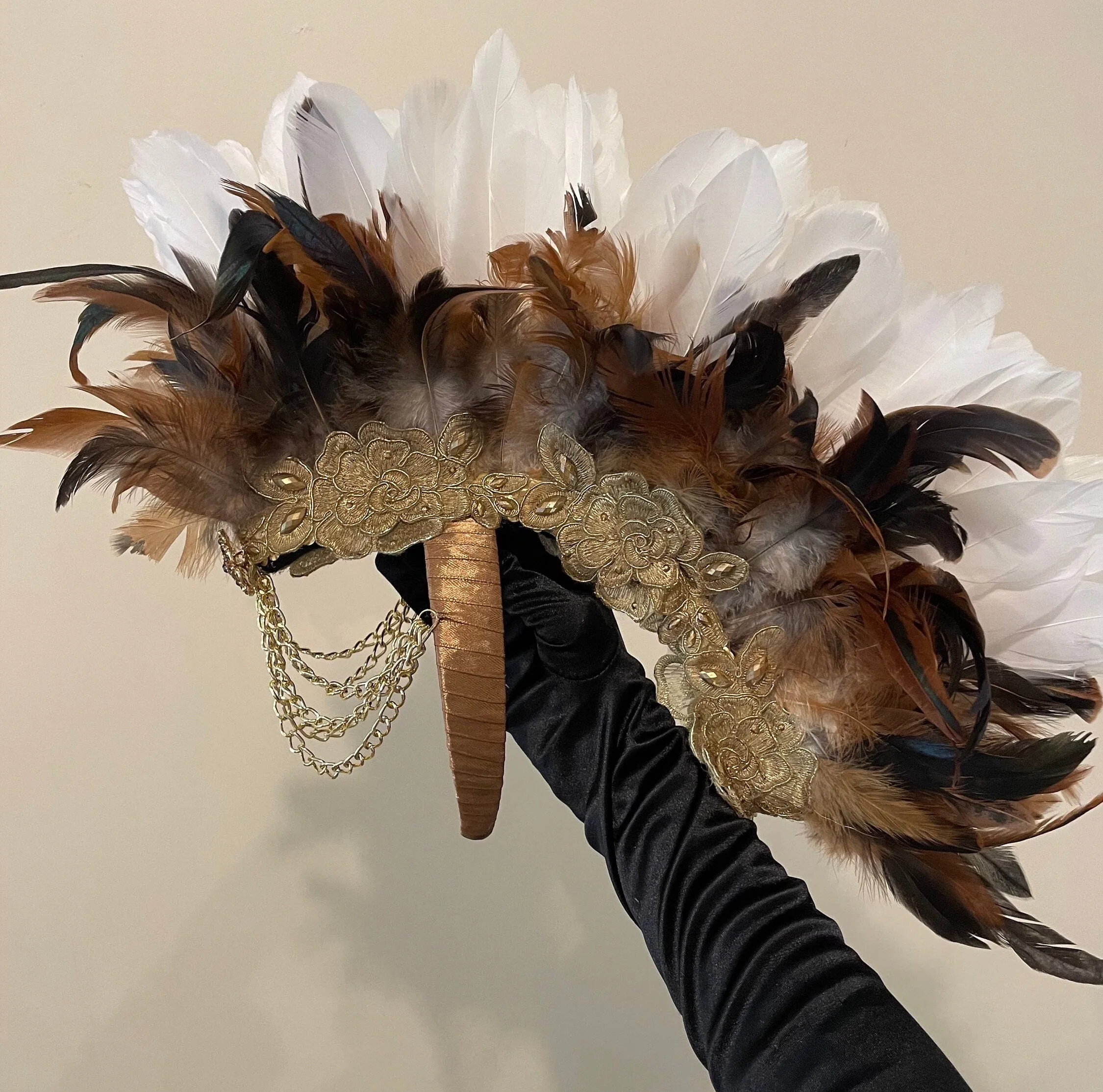 The Cabaret Deluxe Feather Mohawk Headpiece • Burner Festival  Burlesque Performance Headdress
