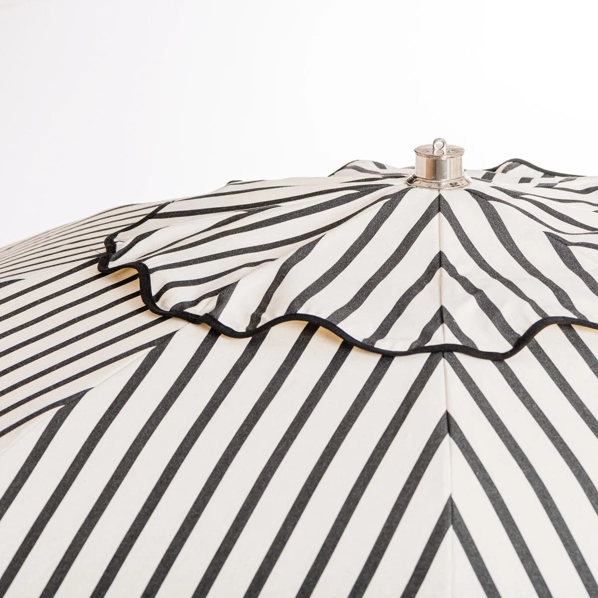 The Club Umbrella - Monaco Black Stripe